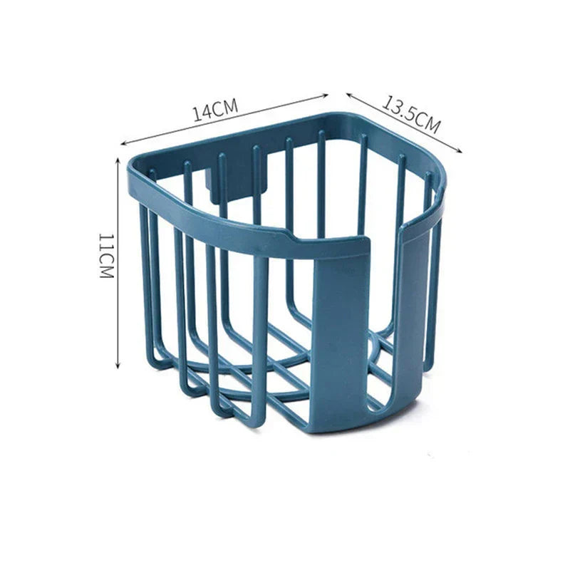 Estante para papel higiénico sin perforaciones, caja de pañuelos para baño y cocina, caja de almacenamiento de papel adhesivo de pared, soporte para papel higiénico, rollo de papel